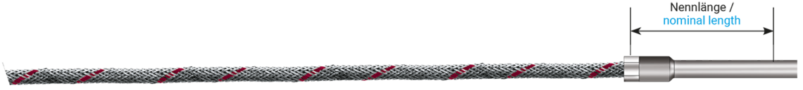 Plug-in resistance thermometer Pt100